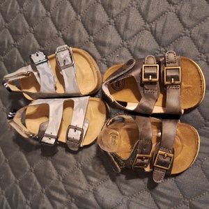 Wonder Nation & Nautical Baby Boy Sandals sz 2c